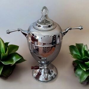 Rare Vintage Elegant silver coffee dispenser Coffee Percolator German Brothers